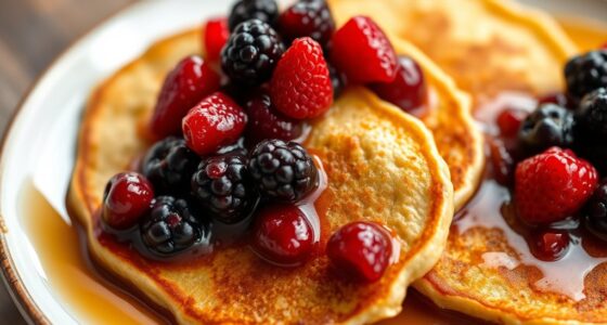 sweet acorn pancake topping