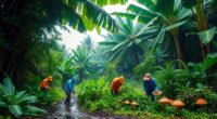 tropical monsoon foraging activities