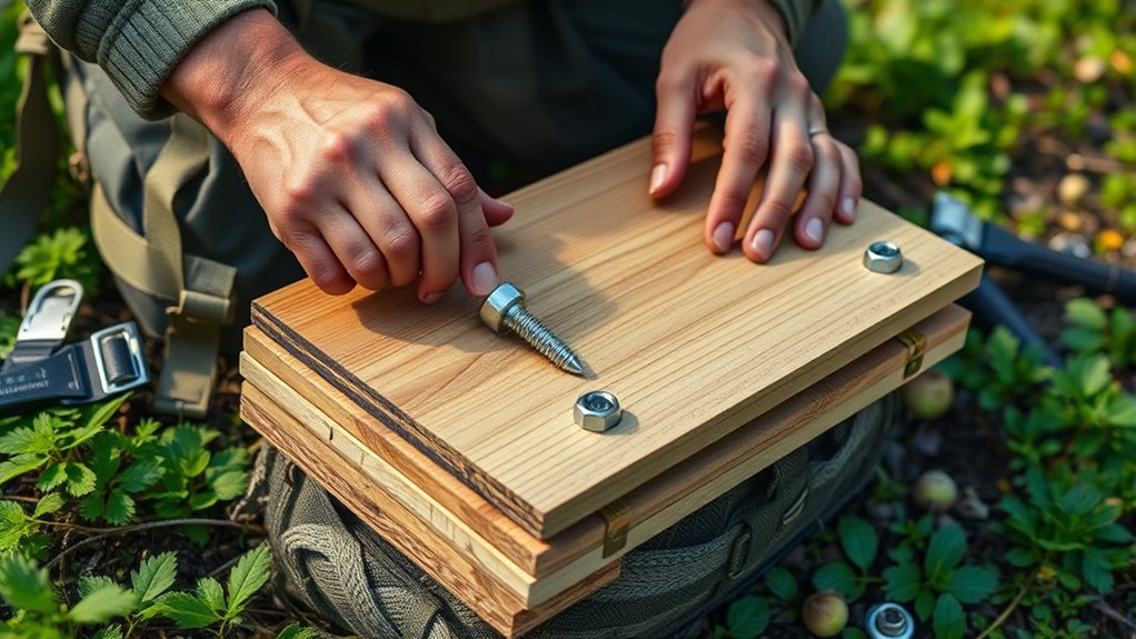 use sturdy flat surfaces