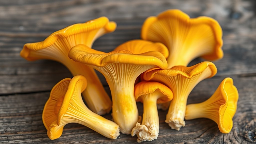 wavy trumpet shaped fungi