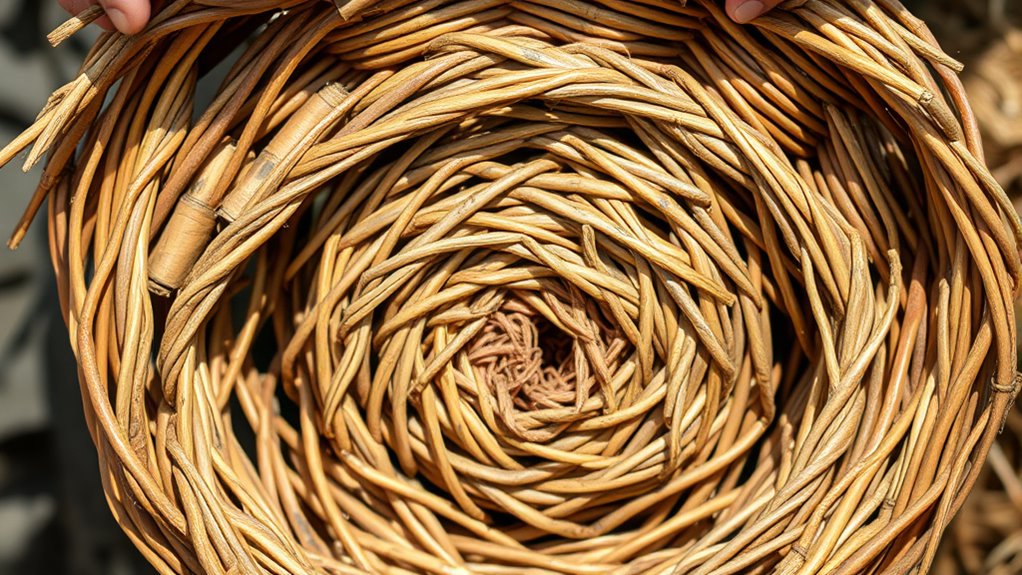 weave evenly for stability