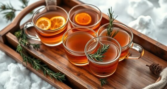 winter pine needle tea variations