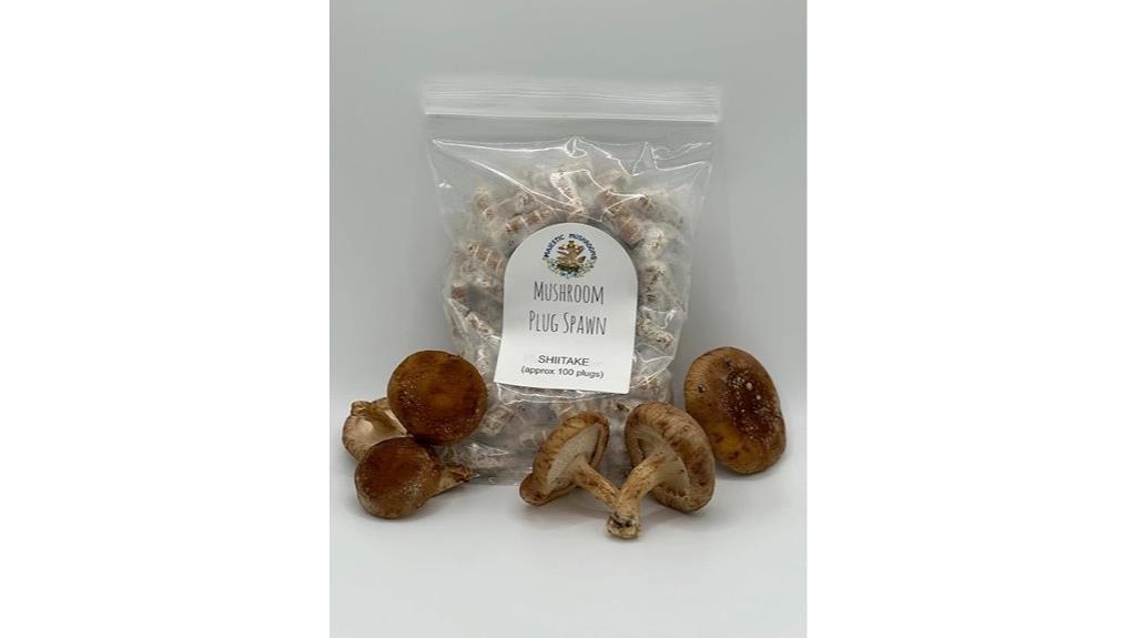 100 shiitake mushroom plugs