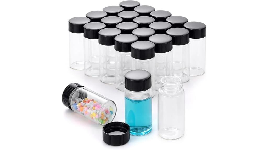 20ml glass vial set