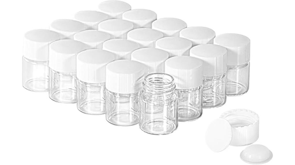 20pcs 5ml glass vials