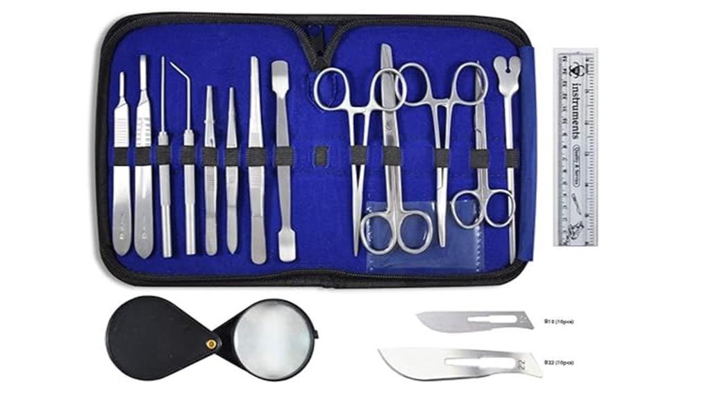 36 piece stainless steel dissection kit