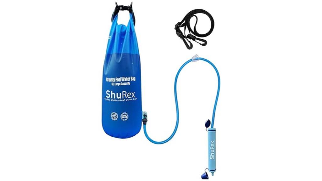 adjustable strap water filter