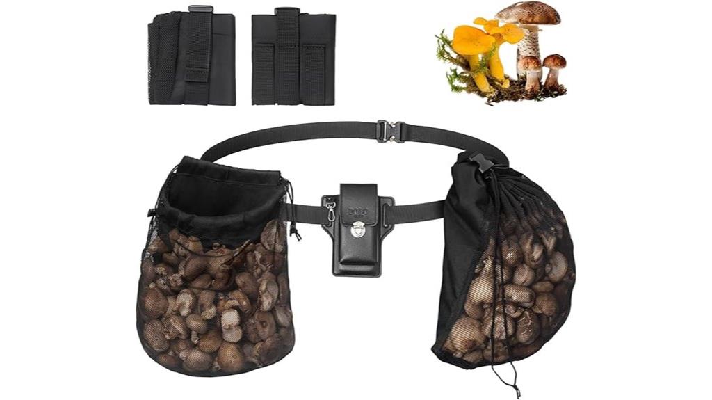 adjustable waist mushroom bag