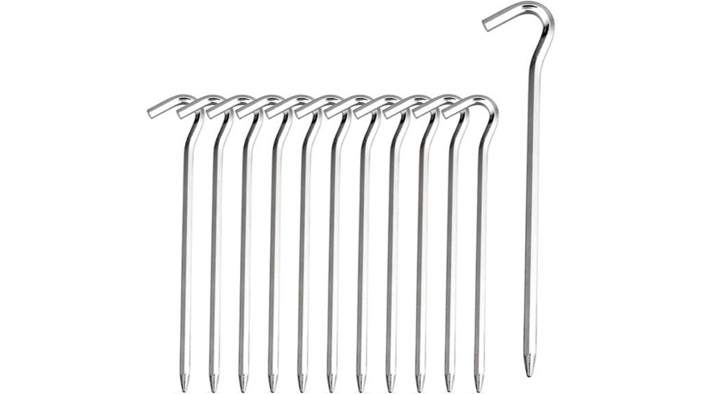 aluminum tent stake hooks