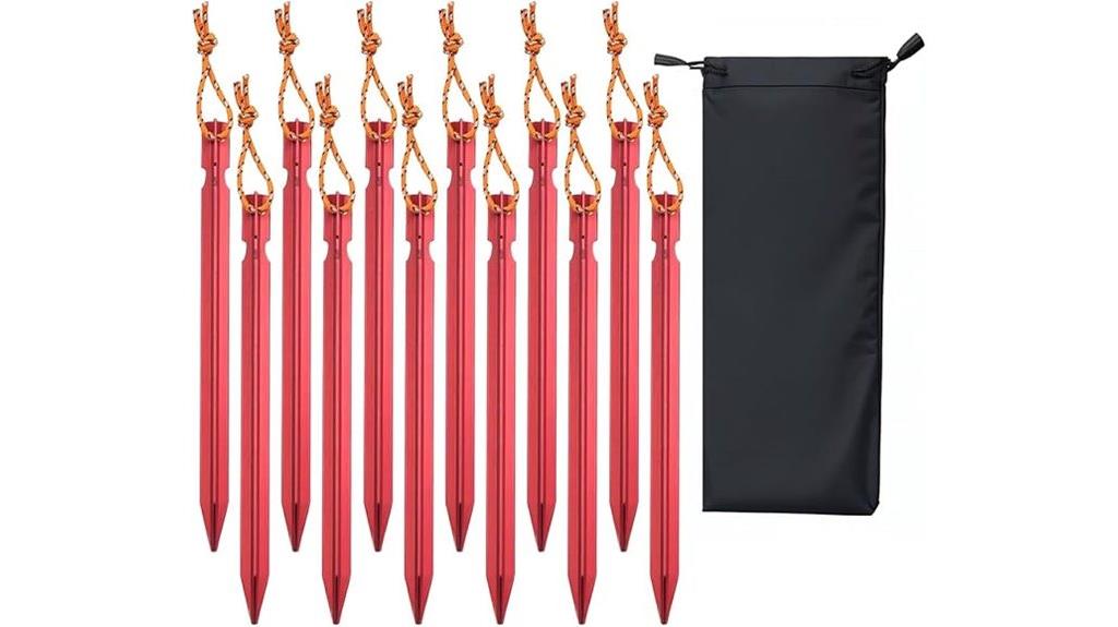 aluminum tent stakes pack