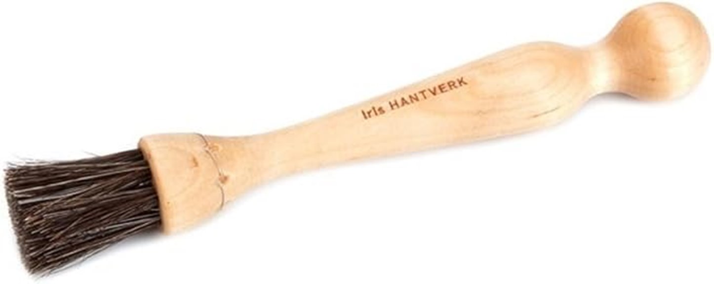 birch wood horsehair brush