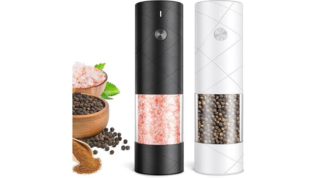 black and white grinders