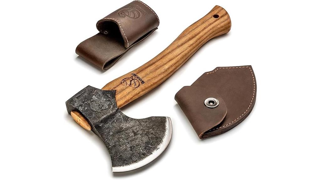 bushcraft hatchet with sheath