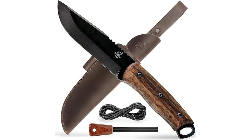 bushcraft knife with fire starter