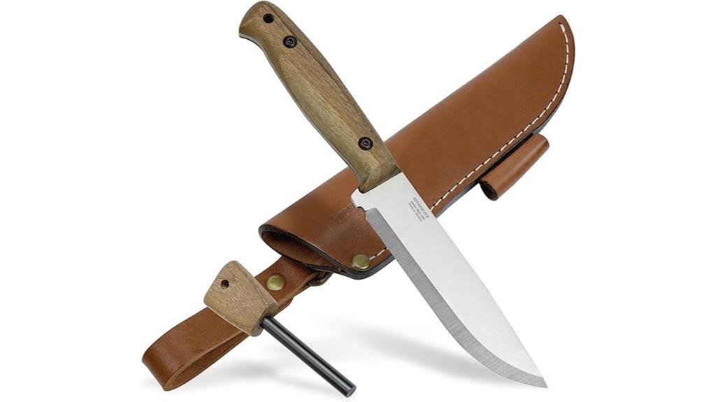 bushcraft knife with firestarter