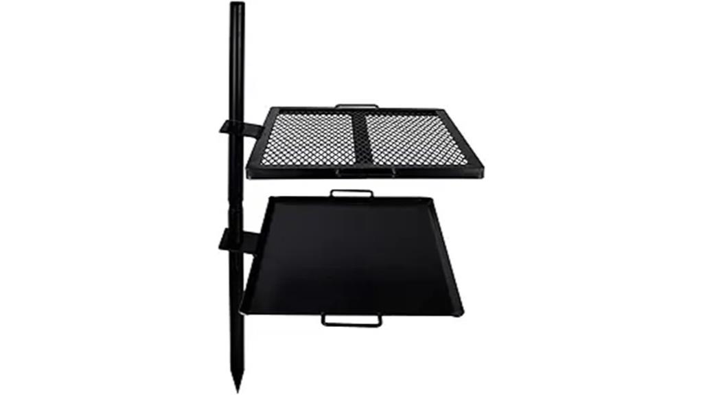 camping grill skillet combo