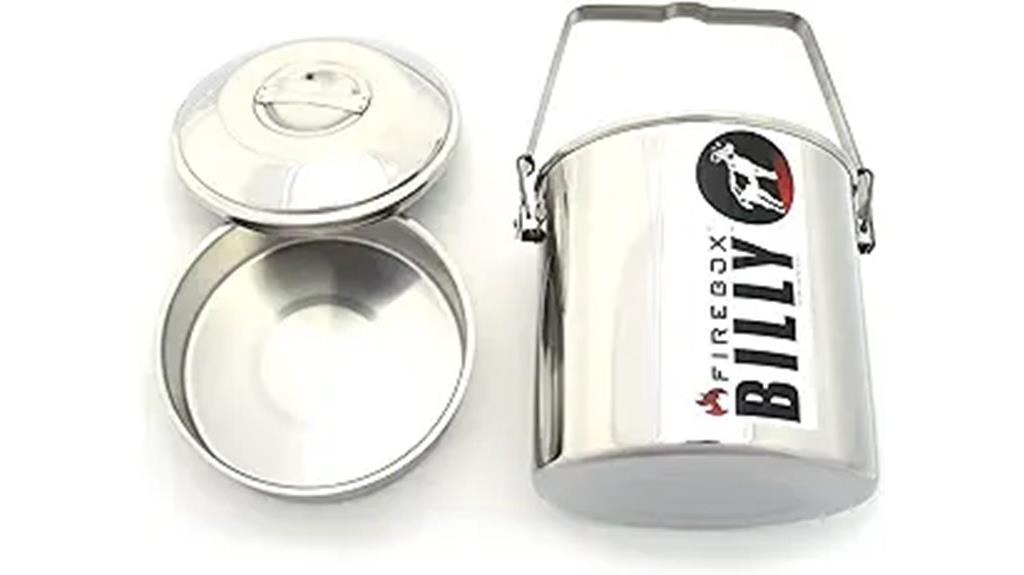 camping pot with lock