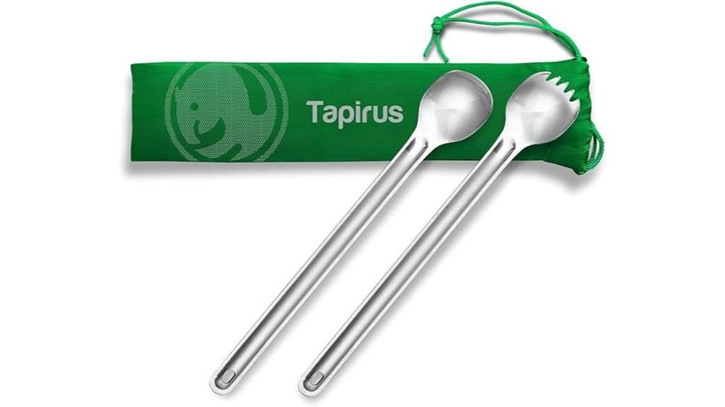 camping spork and spoon