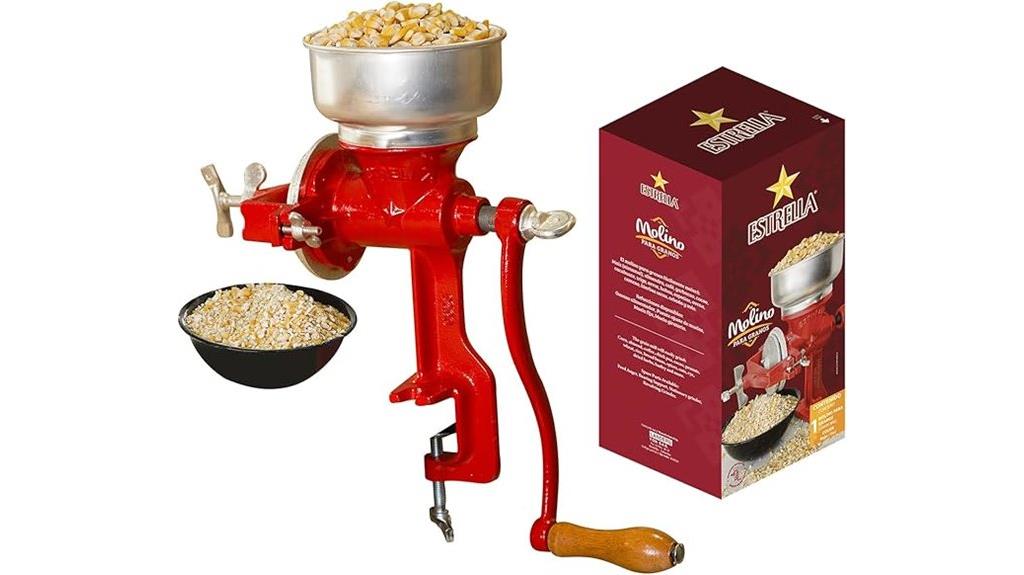cast iron grain grinder