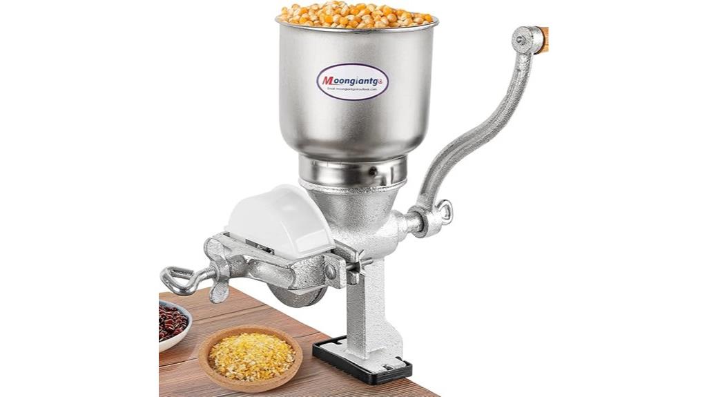 cast iron hand crank grinder