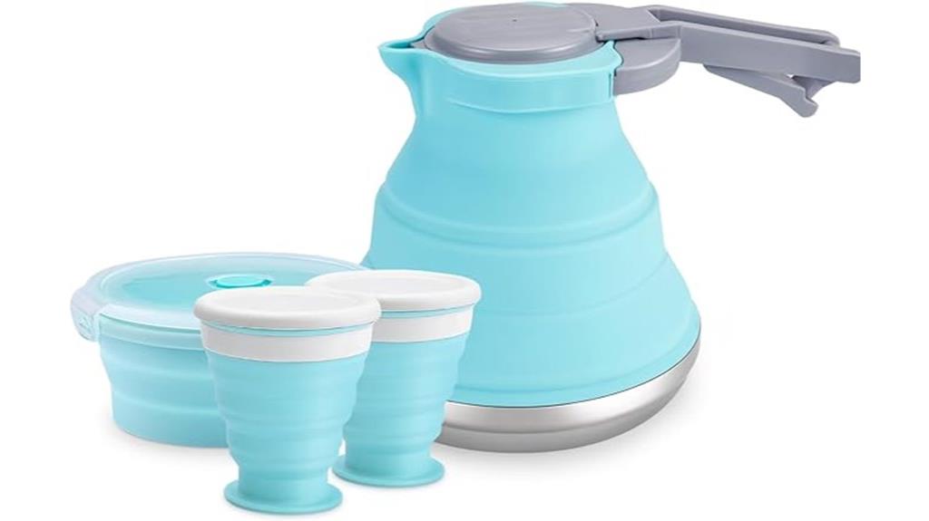 collapsible camping kettle set