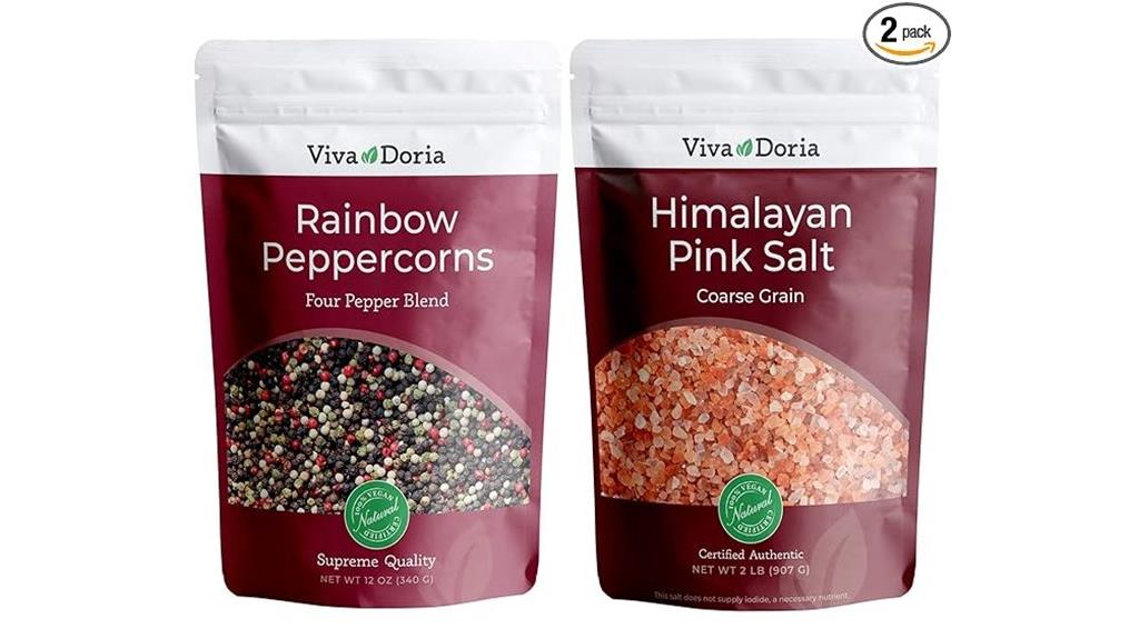 colorful pepper and salt