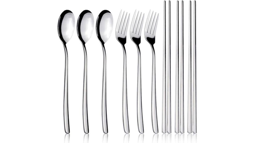 complete flatware utensil set