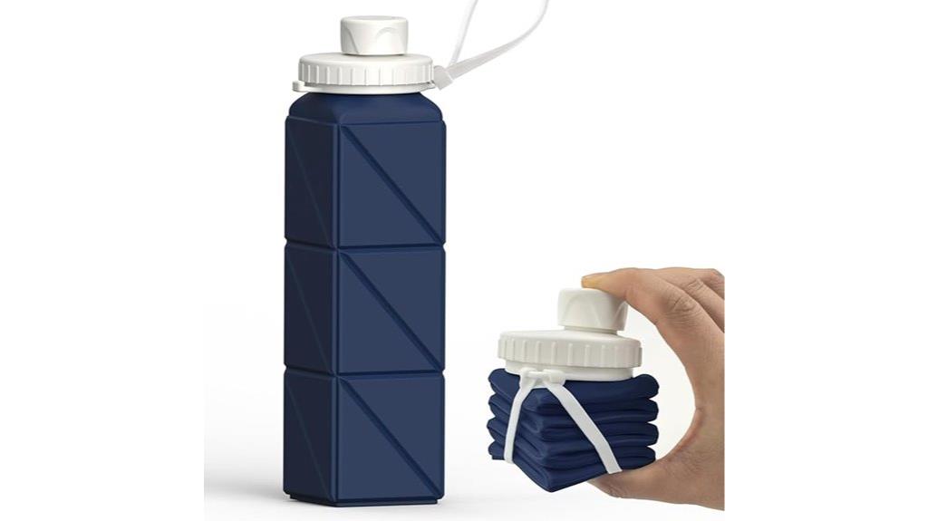dark blue foldable bottle