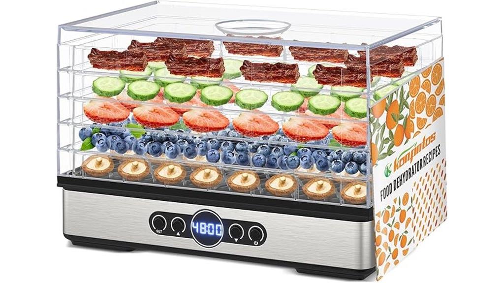 digital bpa free food dehydrator