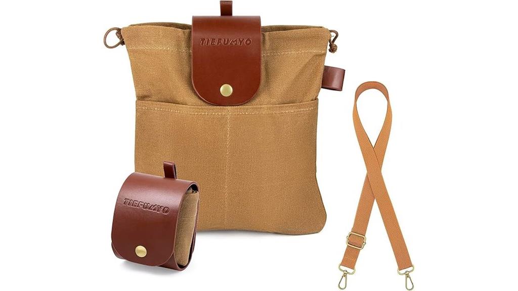 durable waxed canvas pouch