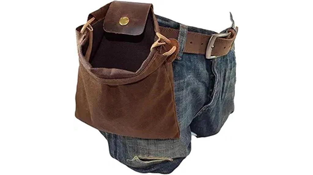 durable waxed canvas pouch