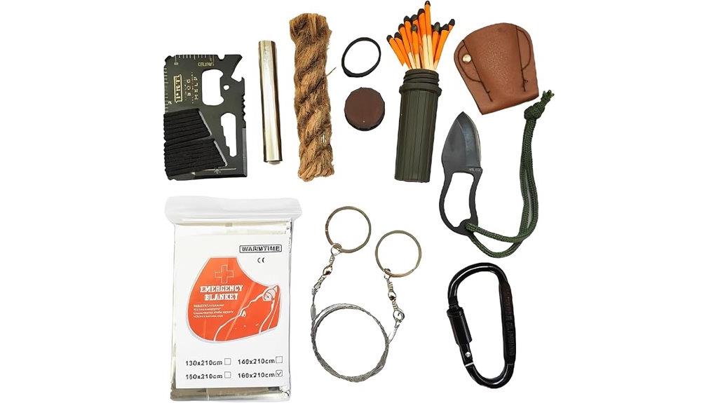 emergency kit with fire starter