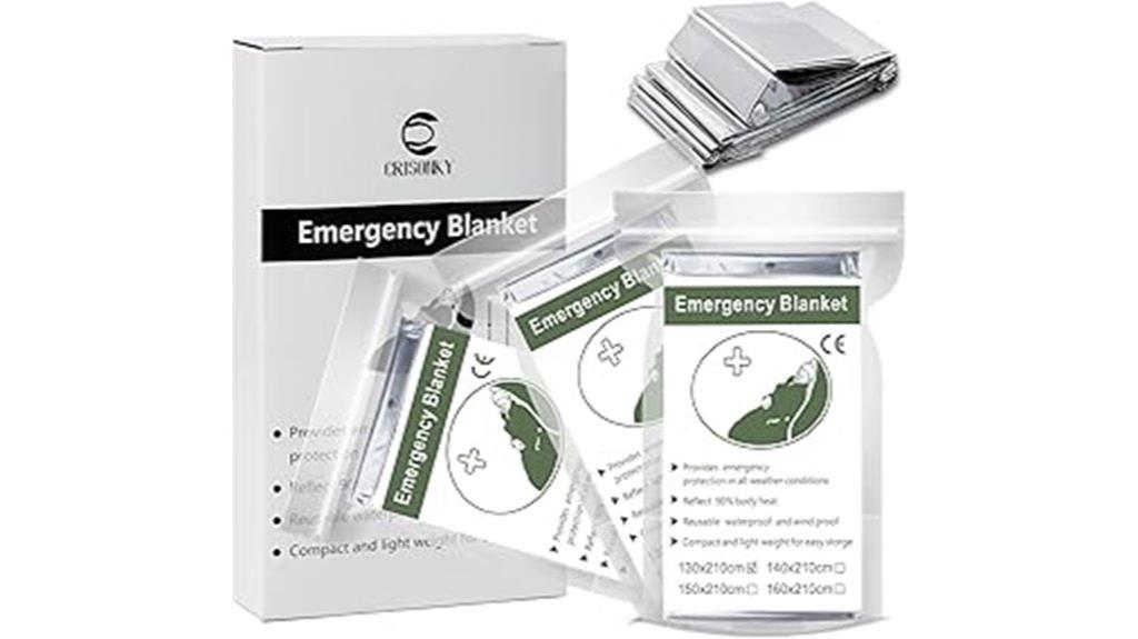 emergency outdoor thermal blanket