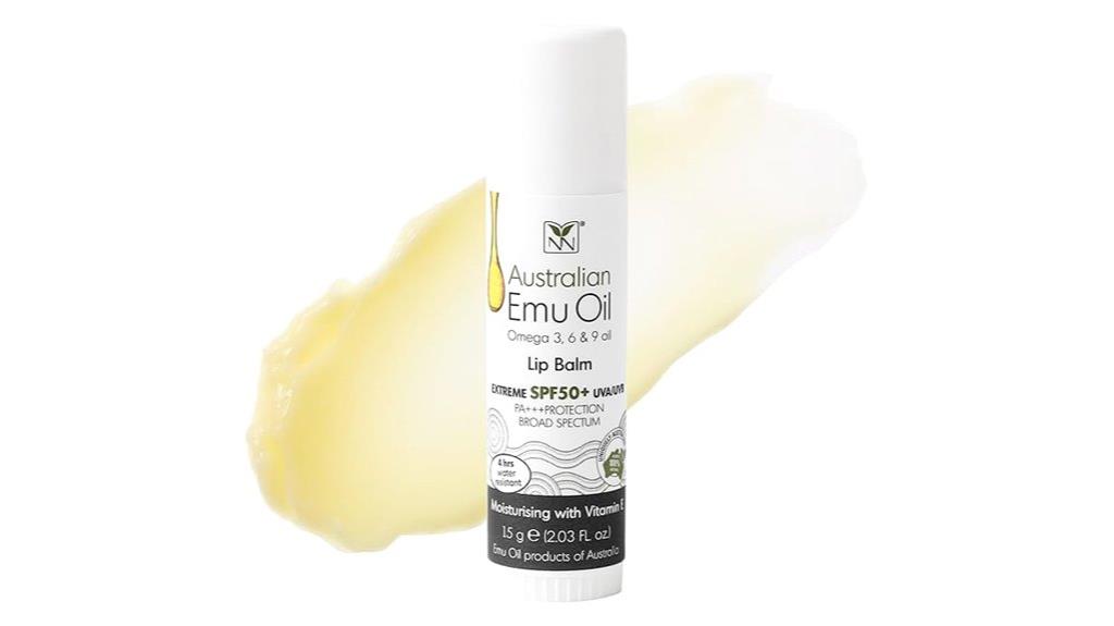 emu oil spf lip balm