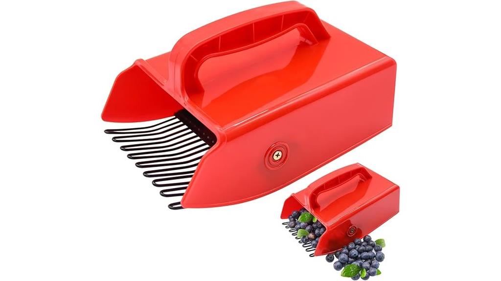 ergonomic berry picking tool