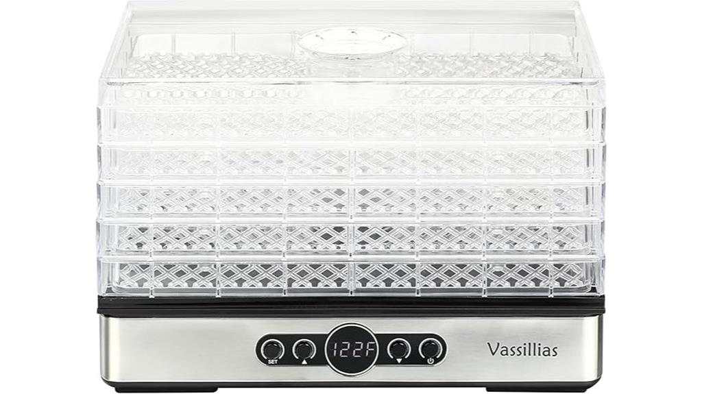 five rack food dehydrator