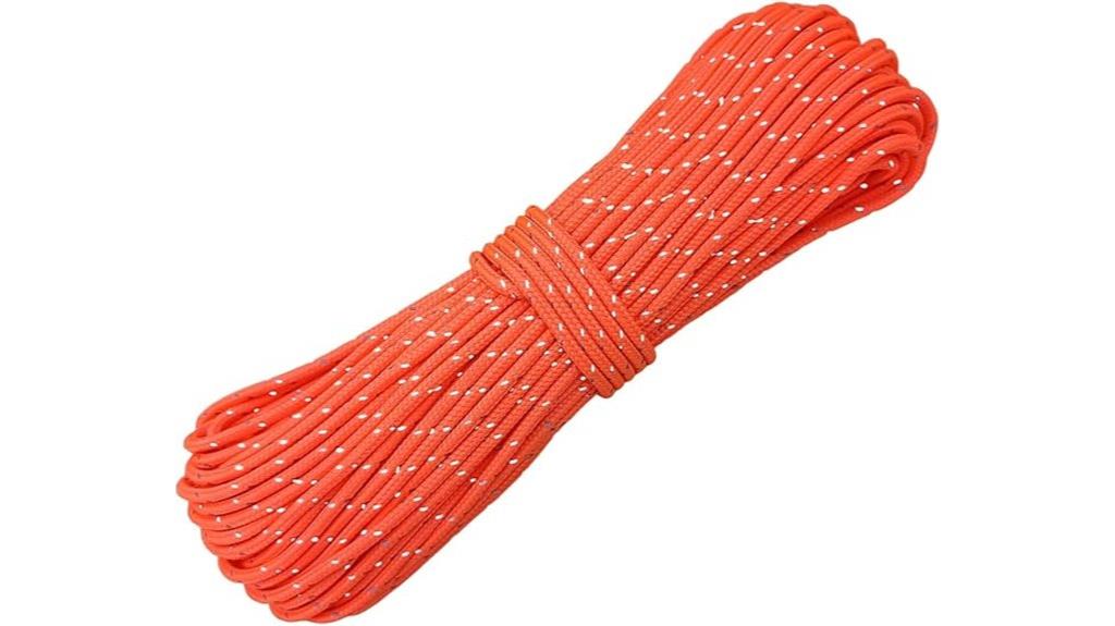 fluorescent camping paracord reflective