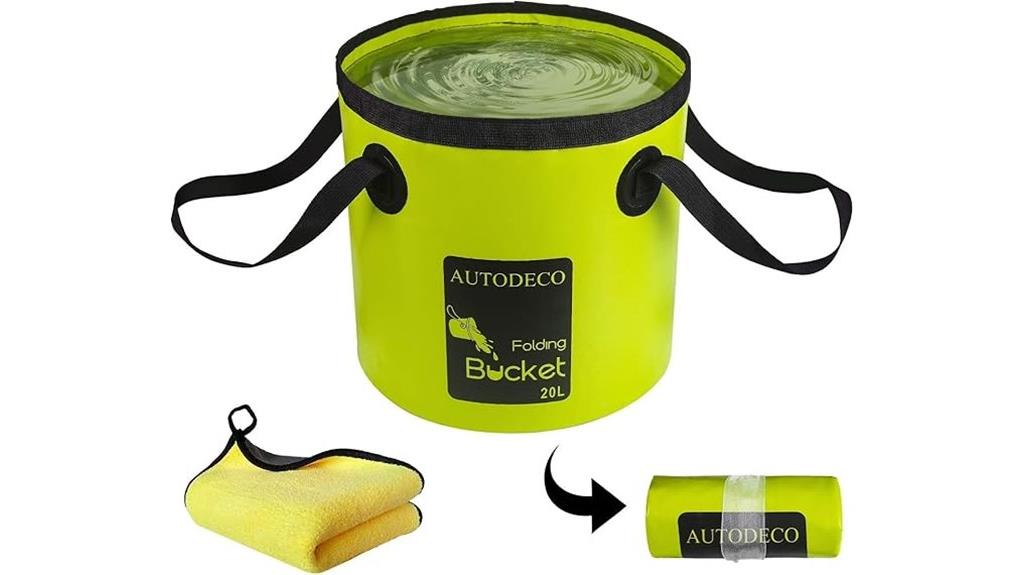 foldable 5 gallon water bucket