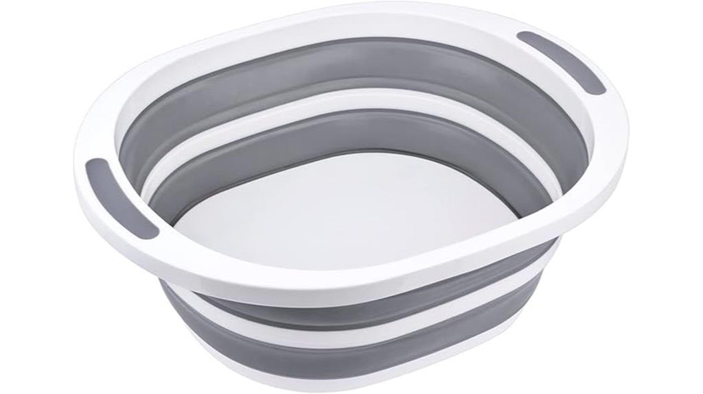 folding camping dishwashing basin