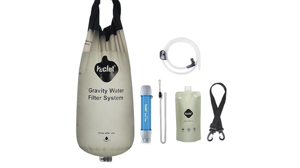 gravity water filtration system