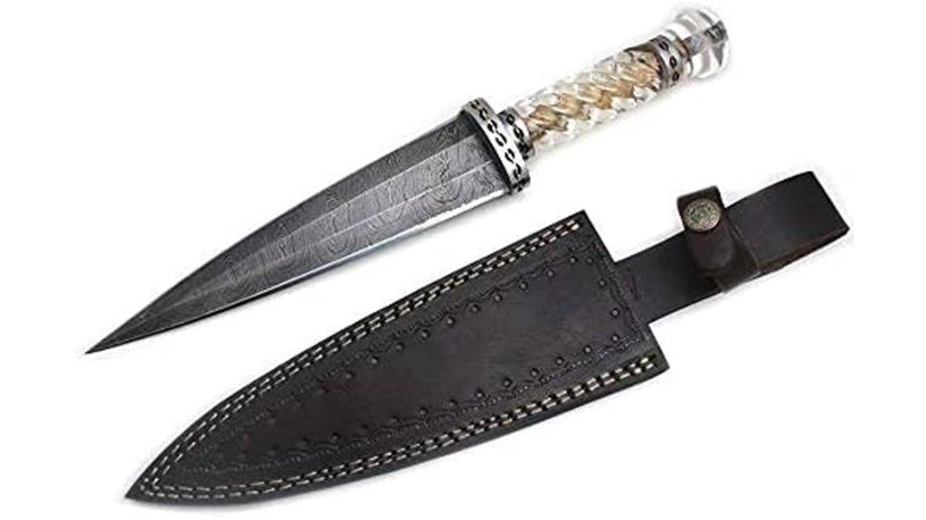 handmade damascus turkey knife