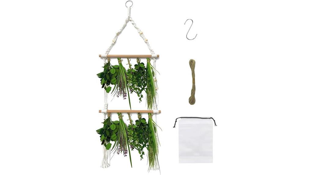 herb drying rack details