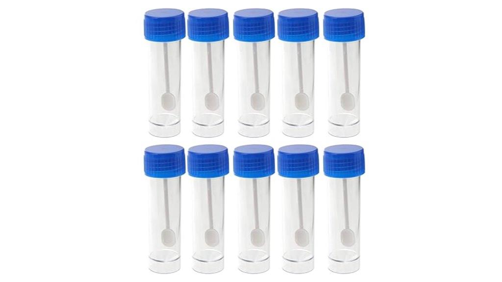 laboratory feces sample cups