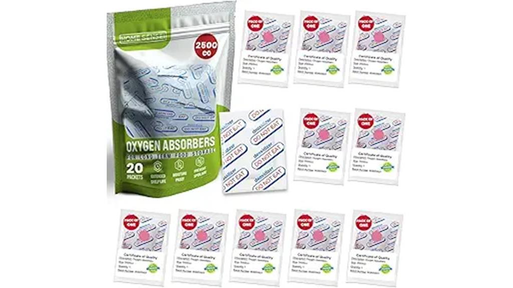 large 20 pack oxygen absorbers