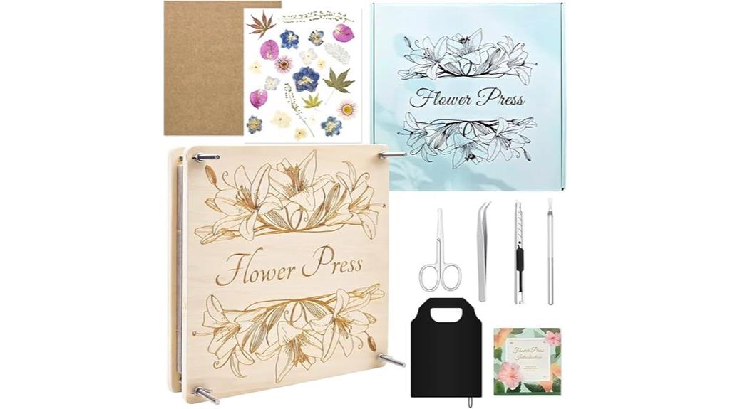 large flower press kit