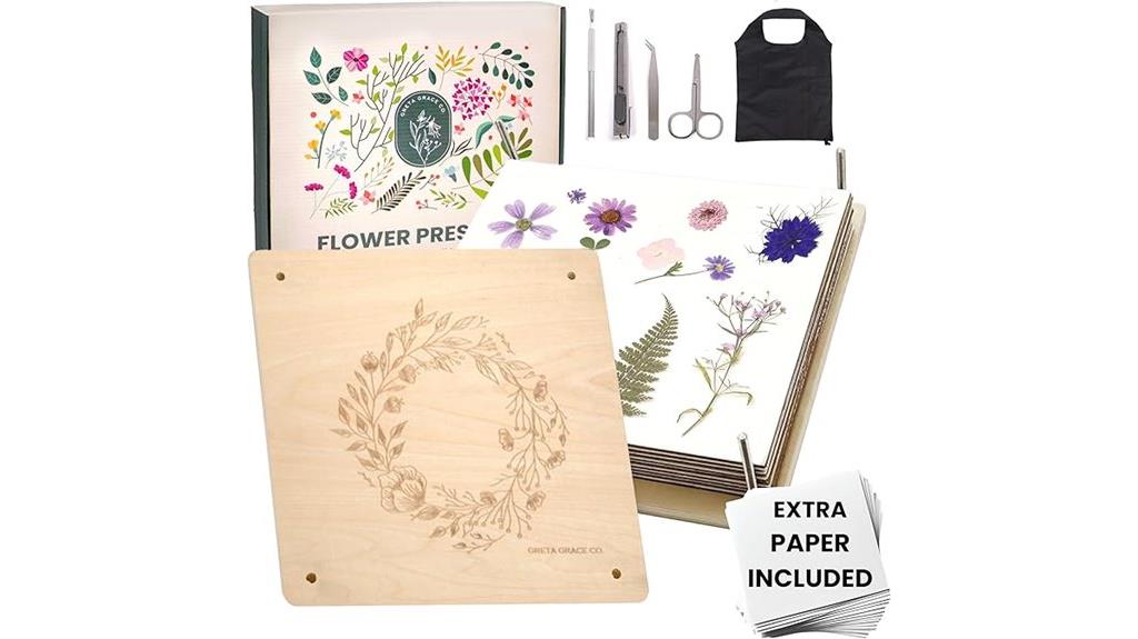 large flower pressing kit