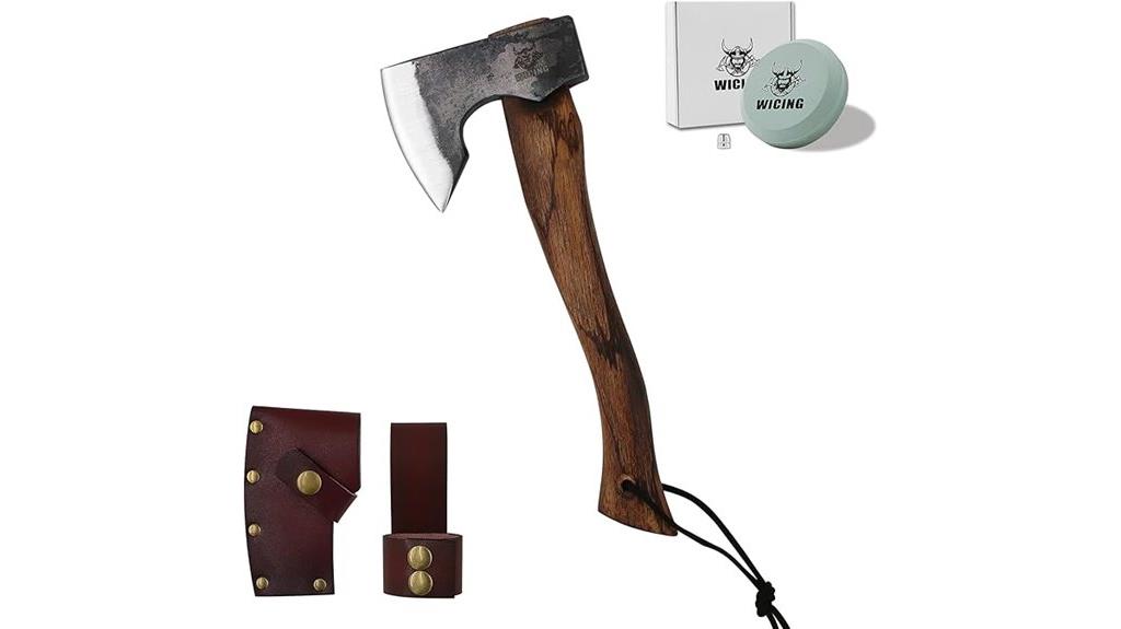 large hatchet with sheath