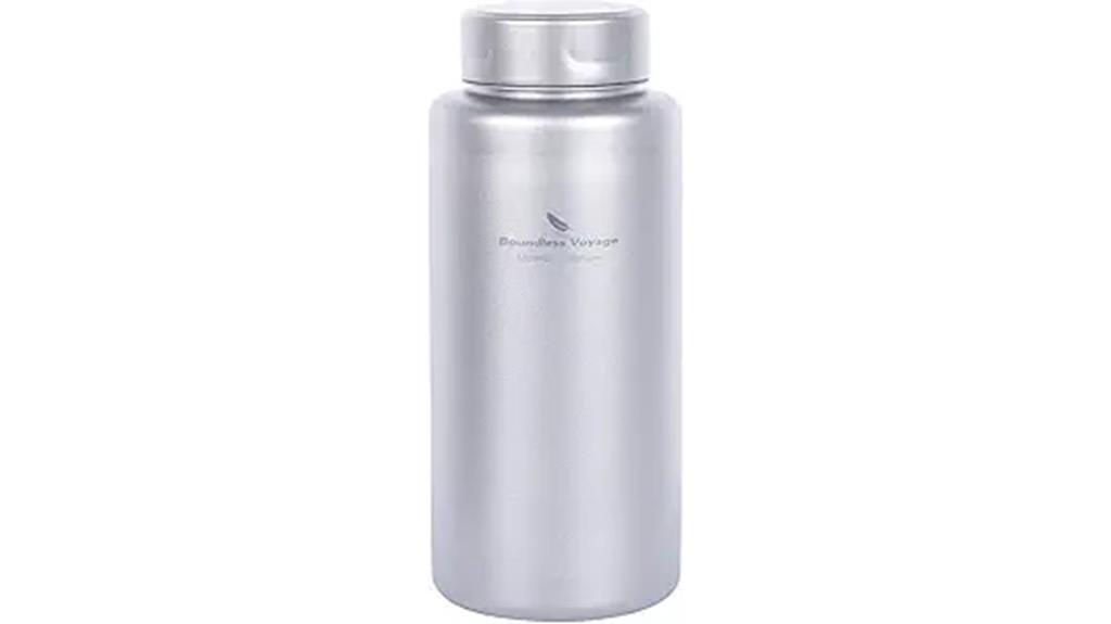 large titanium water bottle