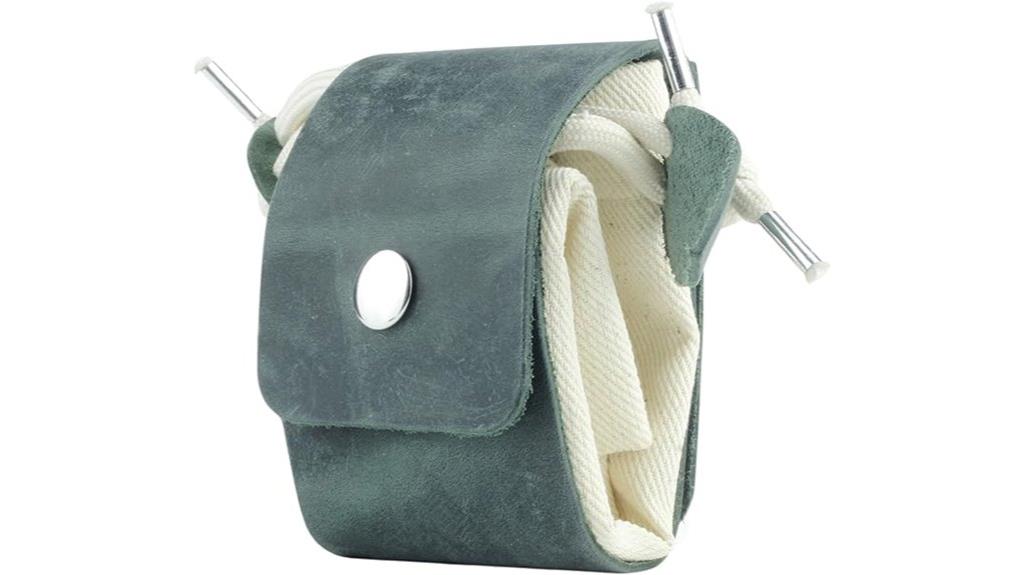 leather foraging pouch