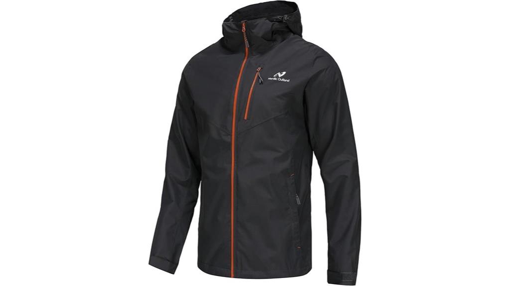 lightweight hooded raincoat